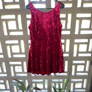 Divided H&M Velvet Skater Dress